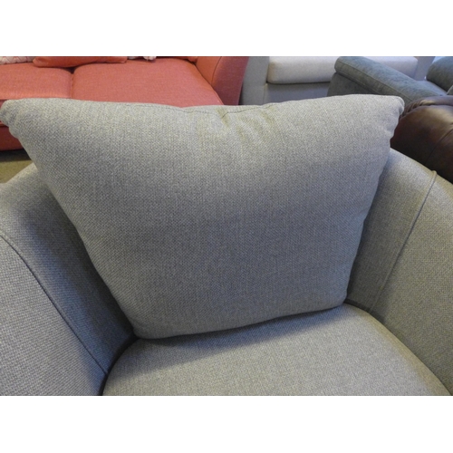 1527 - A grey hopsack swivel chair