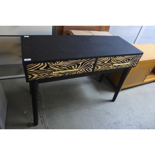 1608 - A zebra effect console table