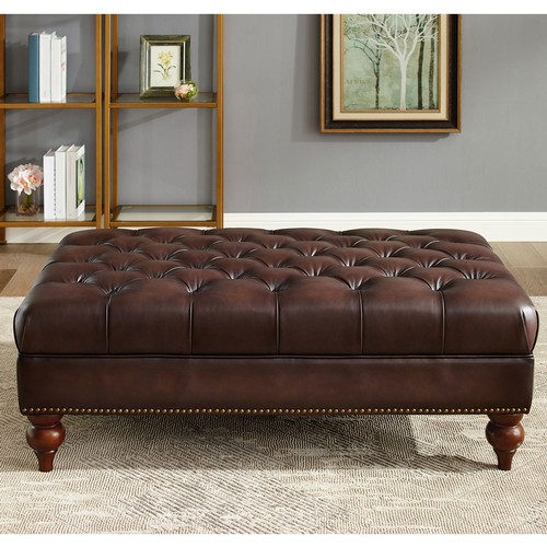 1496 - Allington Brown Footstool (model:- 5151LS), original RRP £608.33 + VAT * This lot is subject to VAT