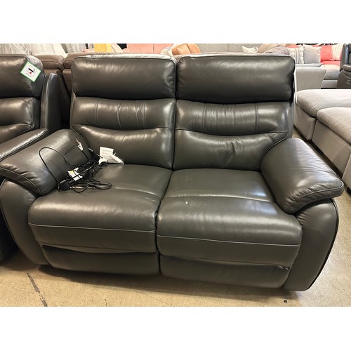 1513 - Fletcher Two Seater Leather Power Recliner sofa, original RRP £983.66 + VAT * This lot is subject to... 