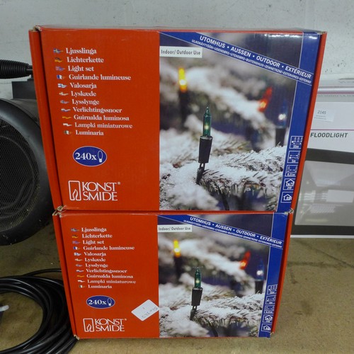 2150 - 2 Boxes of Konstsmide indoor/outdoor lights