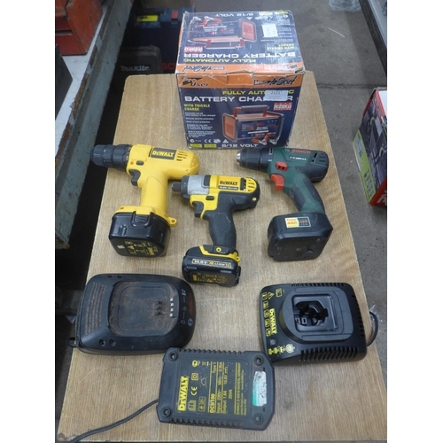 2121 - A Pro User battery charger and Dewalt and Bosch drills