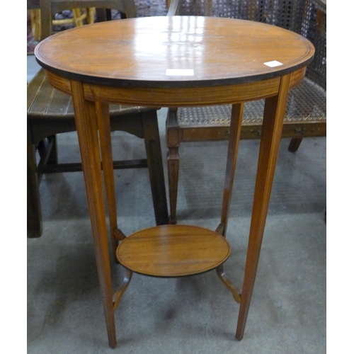 113 - An Edward VII oval satinwood occasional table