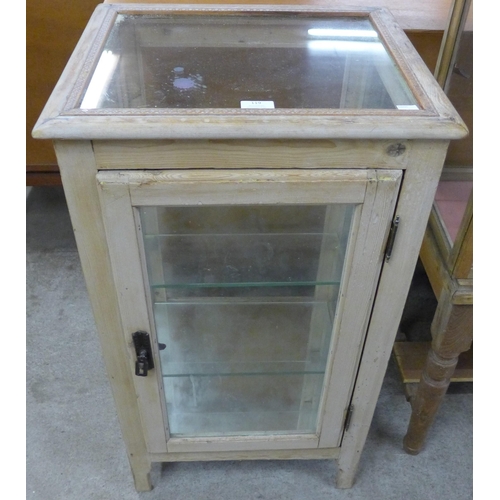 119 - A Victorian pine display cabinet