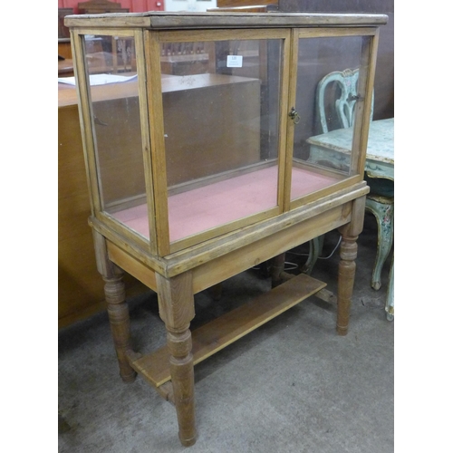 120 - A Victorian pine display cabinet