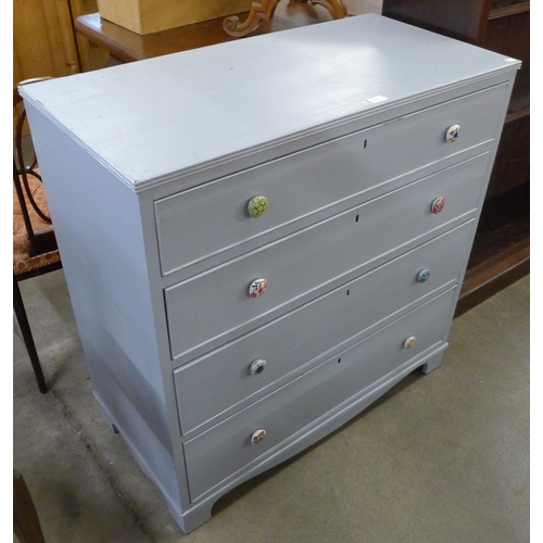 139 - A Victorian painted pine chest of drawers