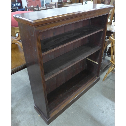 140 - A Victorian mahogany open bookcase