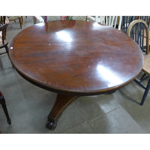 148 - A Victorian circular mahogany tilt-top breakfast table