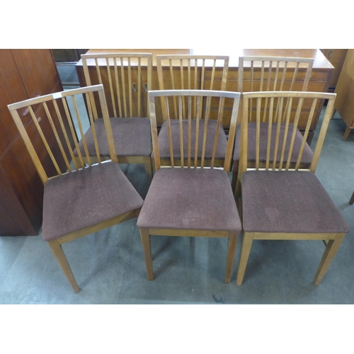 15 - A set of six teak dining chairs