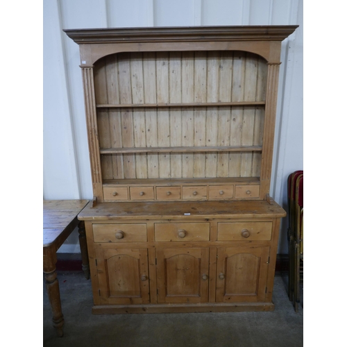 168 - A Victorian style pine dresser