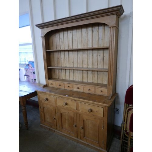 168 - A Victorian style pine dresser