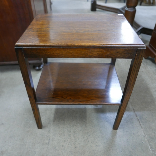 176 - A small oak occasional table