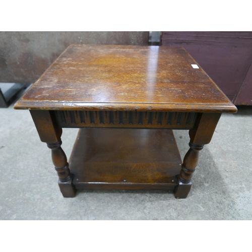 178 - A square oak coffee table