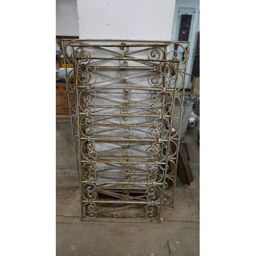 188 - Four French wrought iron railings