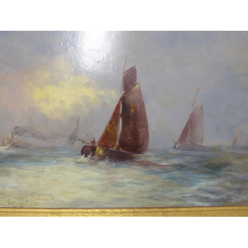 214 - E. Chester (late19th/early 20th Century), pair of seascapes, oil on board, framed