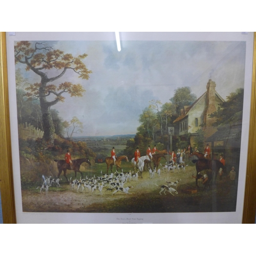 220 - A Dean Wolstenholme print, The Essex Hunt Near Epping, framed