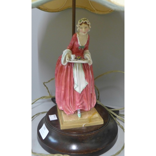 265 - A figural table lamp and one other