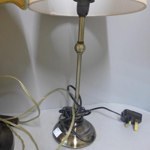 265 - A figural table lamp and one other