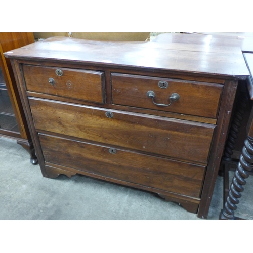 78 - A 19th Century French fruitwood chest of drawers