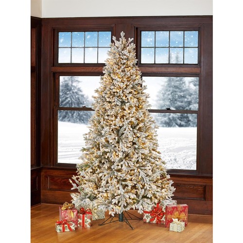 1492 - Polygroup 7.5ft Flocked Micro Tree, original RRP £399.99 + VAT * This lot is subject to VAT (4193-3)