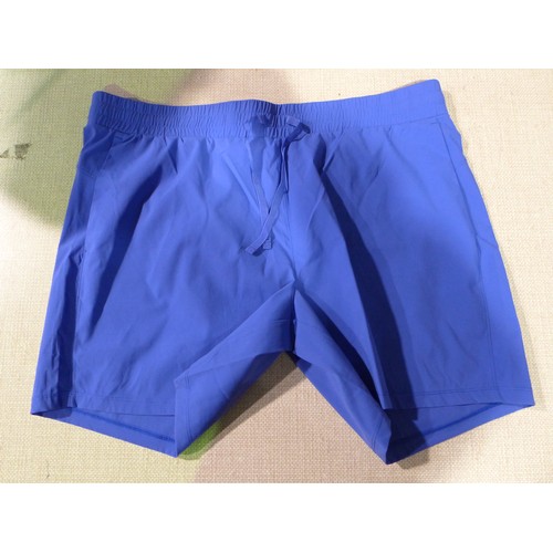 Five pairs of women's blue Tuff Athletics shorts - size L * this lot is  subject to VAT