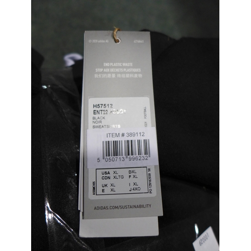 3268 - Four men's black Adidas hoodies - size XL * this lot is subject to VAT