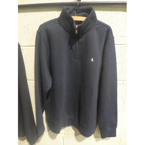 3366 - Two men's zip up tops - Under Armour, size L and Jack Wills, size XL *This lot is subject to VAT