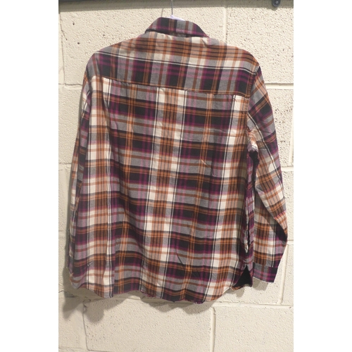 3379 - Quantity of ladies Jach's copper checked shirts, mixed sizes *This lot is subject to VAT