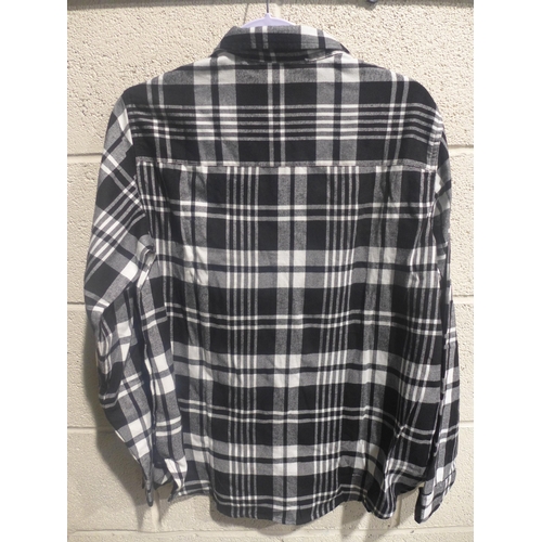 3380 - Quantity of ladies Jach's black checked shirts, mixed sizes *This lot is subject to VAT