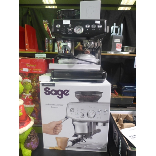 3433 - Sage Barista Impress Coffee Machine (model:- SES876BST4GUK1), original RRP £539.99 + VAT (311-14)   ... 