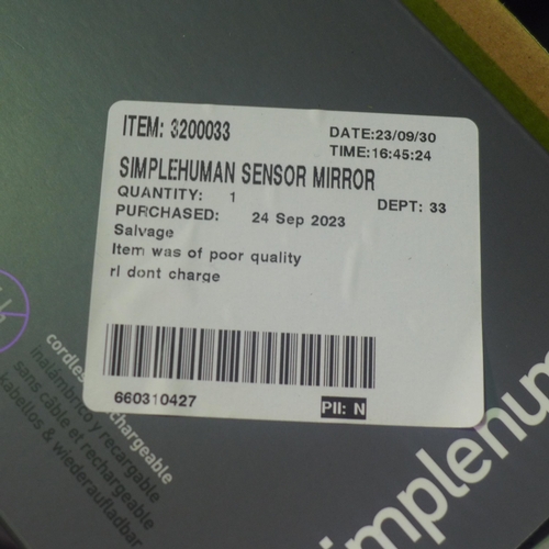 3435 - Simplehuman Sensor Mirror (311-49)    * This lot is subject to vat