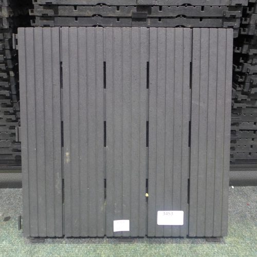 3453 - Quantity of Cosmo Graphite Easy Deck Tiles    (311-32)    * This lot is subject to vat