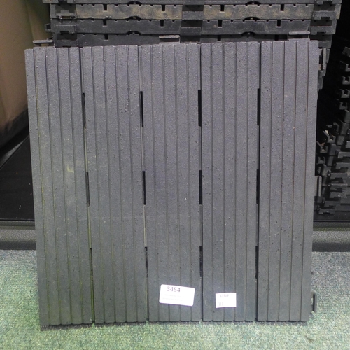 3454 - Quantity of Cosmo Graphite Easy Deck Tiles    (311-32)    * This lot is subject to vat