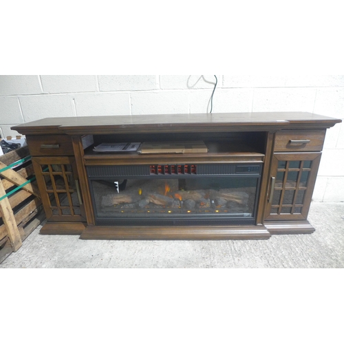 3480 - Everett Media Sideboard with Built-In Electric Fireplace, Original RRP £449.99 + vat     (311-327)  ... 