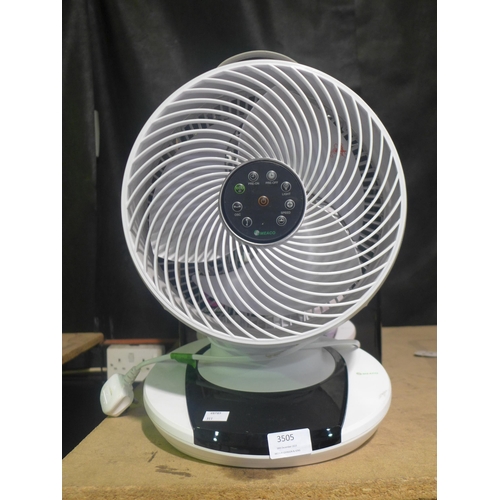 3505 - Meaco Air Circulator  with Remote    (311-101)    * This lot is subject to vat