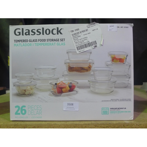 3508 - Glasslock Food Storage Set    (311-149)    * This lot is subject to vat