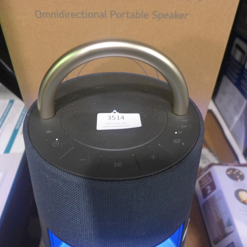 3514 - Lg Xboom 360 Wireless Speaker With Charging Lead, Original RRP £189.99 + vat (311-69)    * This lot ... 