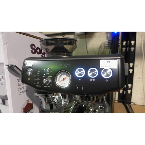 3019 - Sage Barista Impress Coffee Machine (model:- SES876BST4GUK1), original RRP £539.99 + VAT (311-311)  ... 