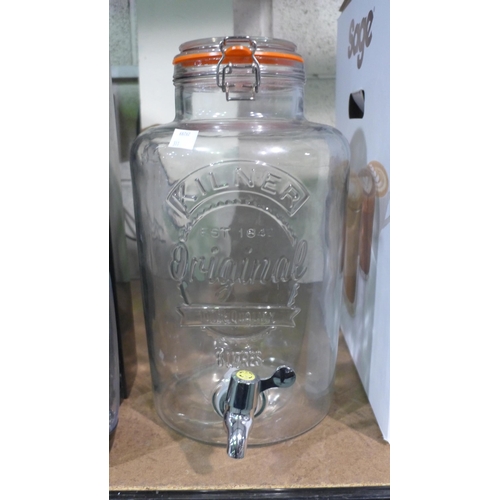 3020 - Kilner Drink Dispenser 8L (311-130)    * This lot is subject to vat