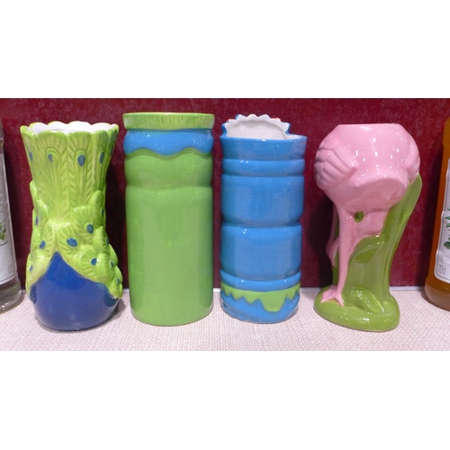 3105 - Tiki Cocktail Mug Set (one Chipped Mug) (310-118) * This lot is subject to VAT