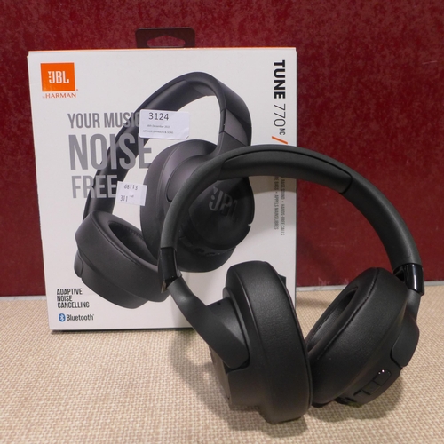 3124 - JBL Tune 770 Black Wireless Headphones             (311-79)    * This lot is subject to vat