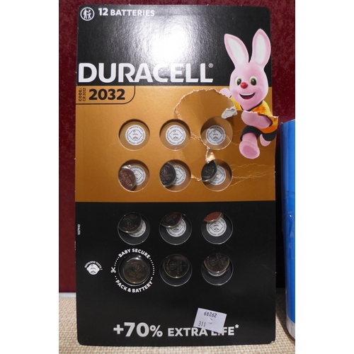 3129 - Kirkland Signature AAA Batteries, FGX Reading Glasses & Duracell 2032 Coin Batteries  (311-97,139,14... 