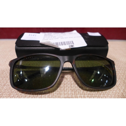 3141 - Hugo Boss Tortoiseshell Plastic Sunglasses  (311-303)    * This lot is subject to vat