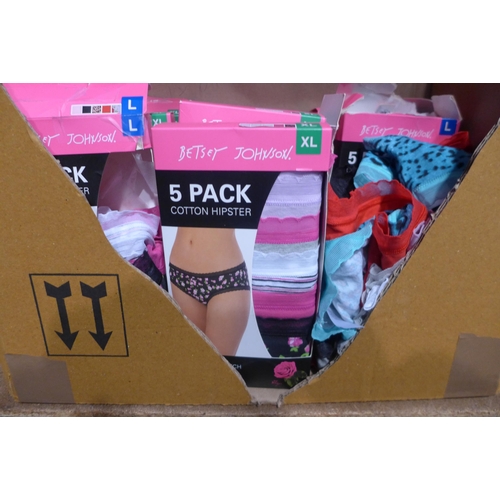 3197 - Assorted Betsy Johnson cotton briefs, mixed sizes *This lot is subject to VAT