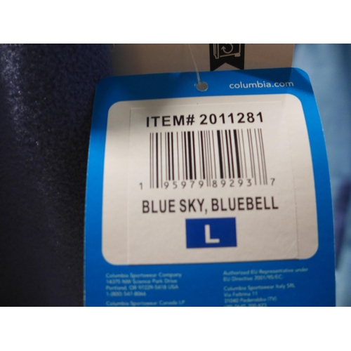 3276 - Ladies two tone blue Columbia fleece, size L *This lot is subject to VAT