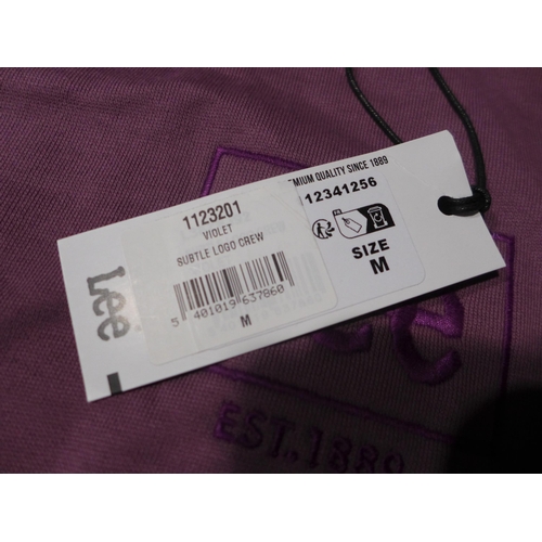 3283 - Five ladies violet LEE sweatshirts, size M *This lot is subject to VAT