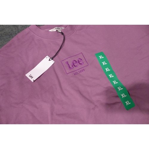 3287 - Five ladies violet LEE sweatshirts, size XL *This lot is subject to VAT