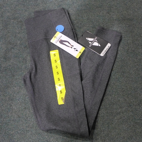 3294 - Five pairs of ladies grey Skechers leggings, size small *This lot is subject to VAT