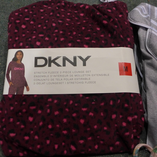 3309 - Two sets of ladies DKNY PJ's and one other, mixed sizes *This lot is subject to VAT