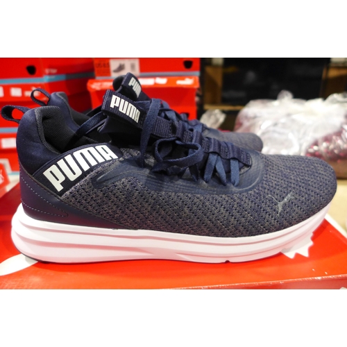 3331 - Men's woven blue Puma trainers - Uk size 9 *This lot is subject to VAT